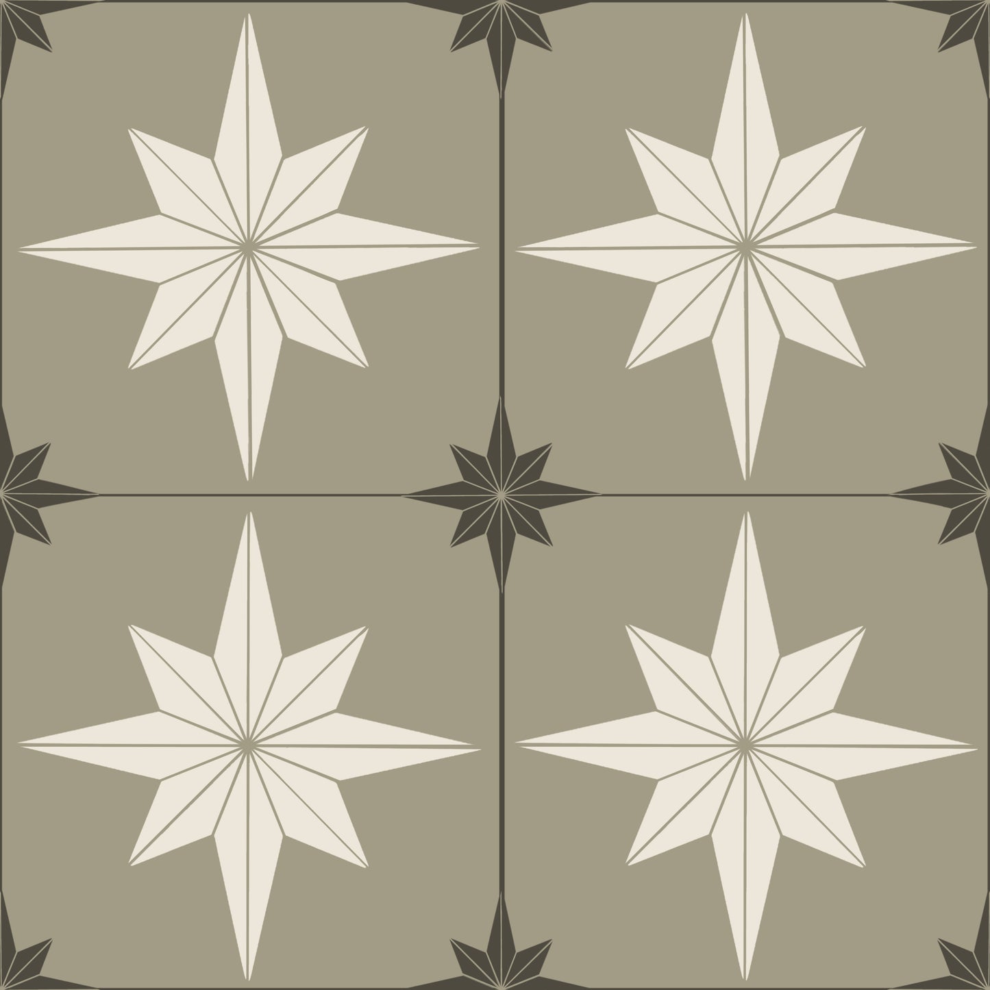 Astral Star Tiles / Colour Background - Floor & Wall Vinyl
