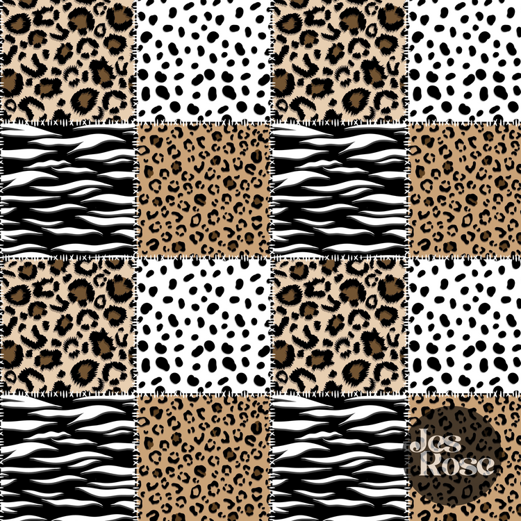 Jungle Patchwork - Window Vinyl