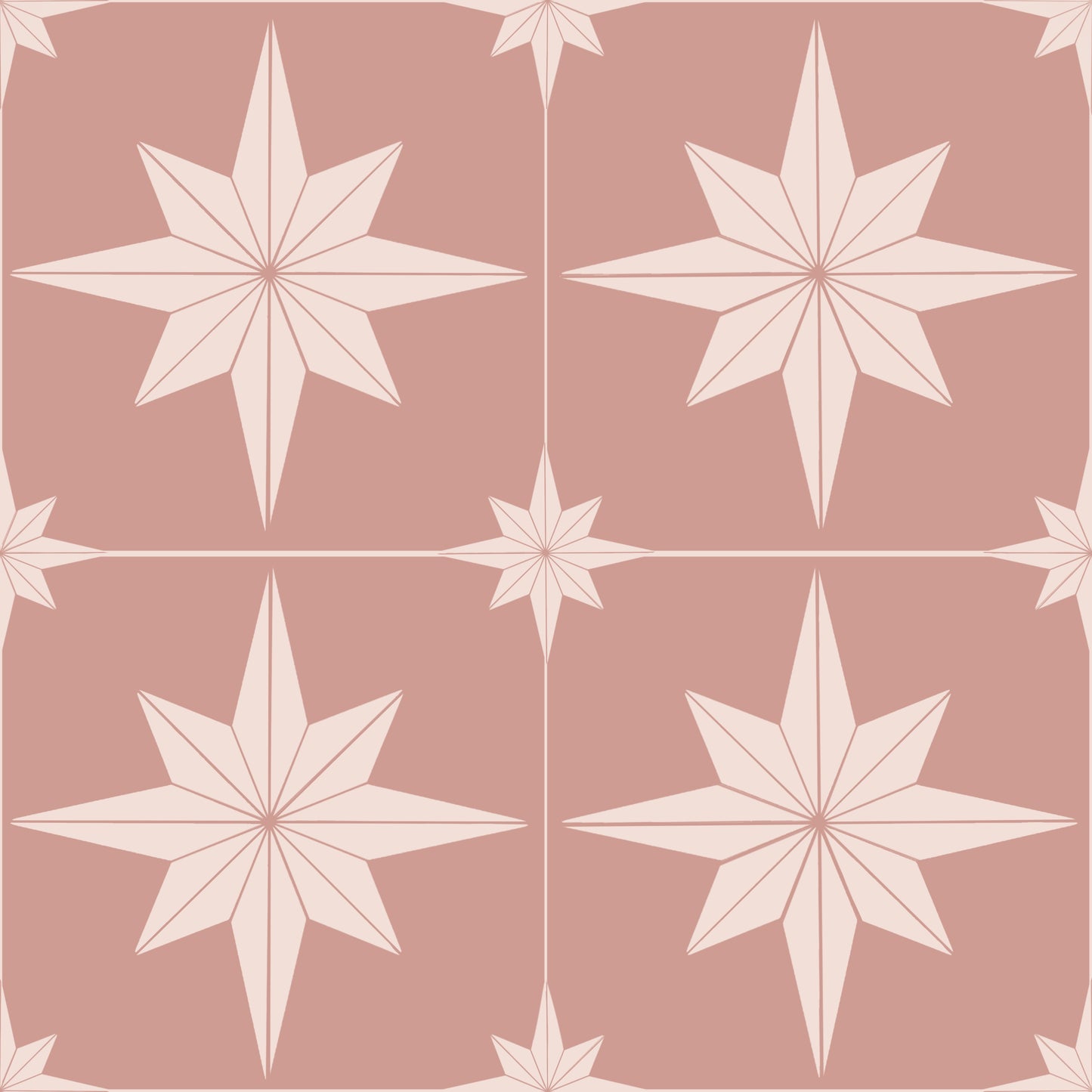 Astral Star Tiles / Colour Background - Floor & Wall Vinyl