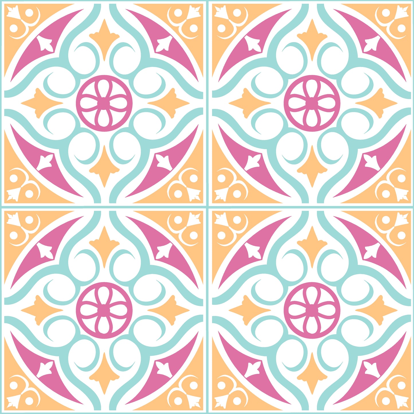 Victorian Pastel Premium Peel & Stick Tilese