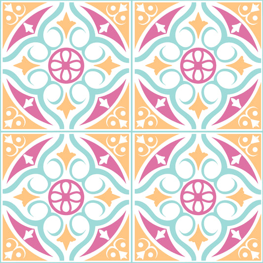 Victorian Pastel Premium Peel & Stick Tilese