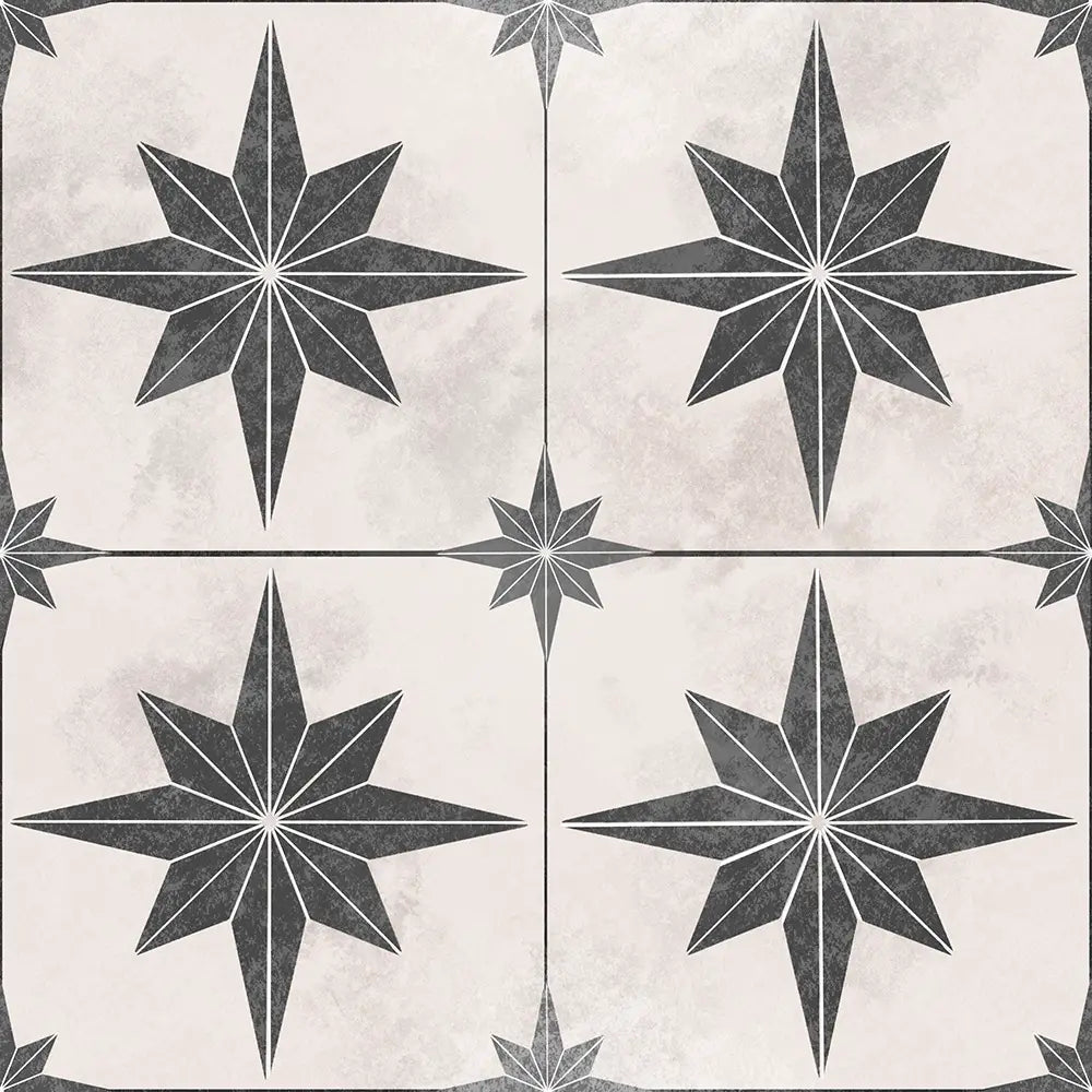 Astral Black & White Rustic Shower Panel