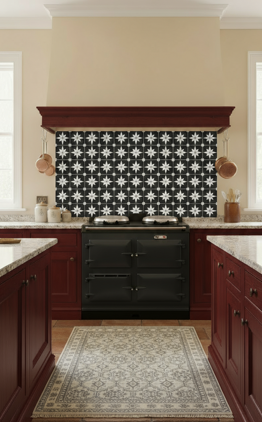 Astral Stars White Shower Panel