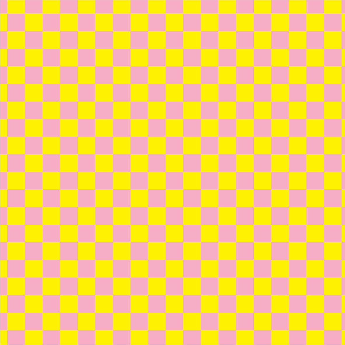 Checkered Design Pink & Yellow (small) - Floor & Wall Vinyl