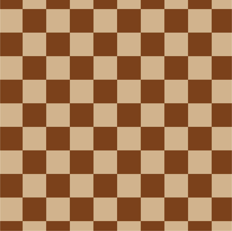Check Brown & Beige (small) - Window Vinyl