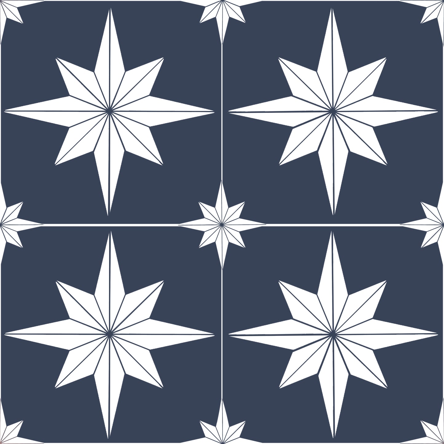 Astral Star Tiles / Colour Background - Floor & Wall Vinyl
