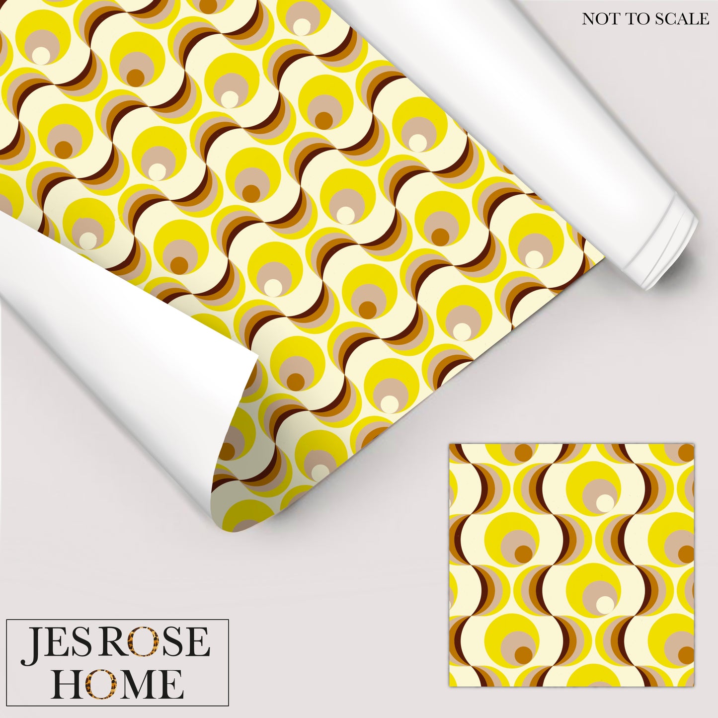 Retro Crescent - Floor & Wall Vinyl