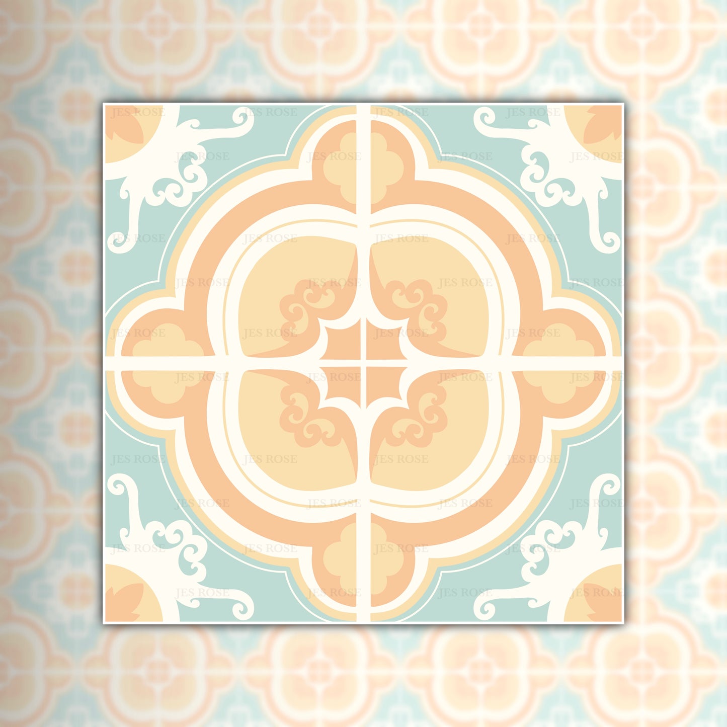 Venice Pastel (large) Premium Peel & Stick Tiles