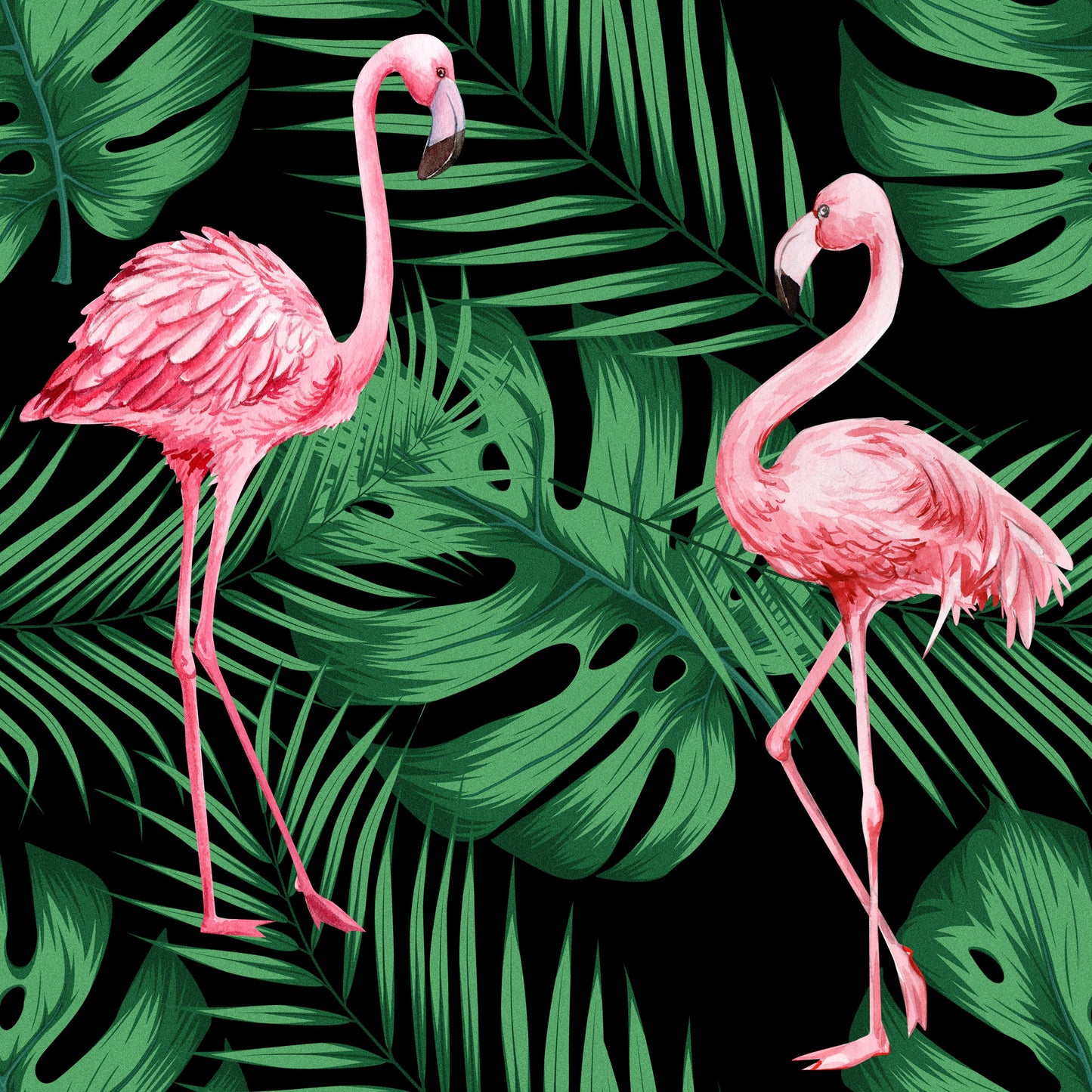 Flamingo & Leaves - Standard Vinyl