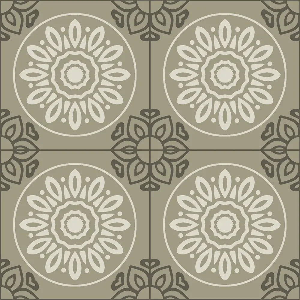 French Tiles Sage Shower Panel