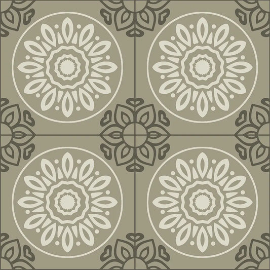 French Tiles Sage Shower Panel