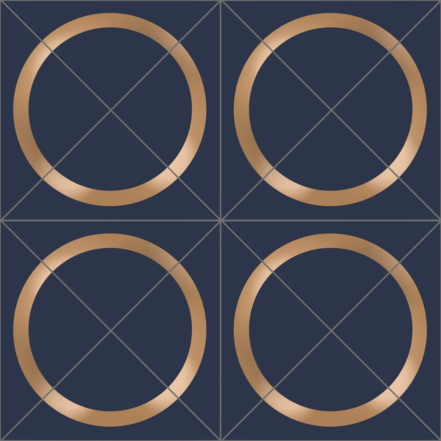 Geometric Circle Tiles - Window Vinyl