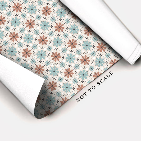 Floral Tiles - Floor & Wall Vinyl