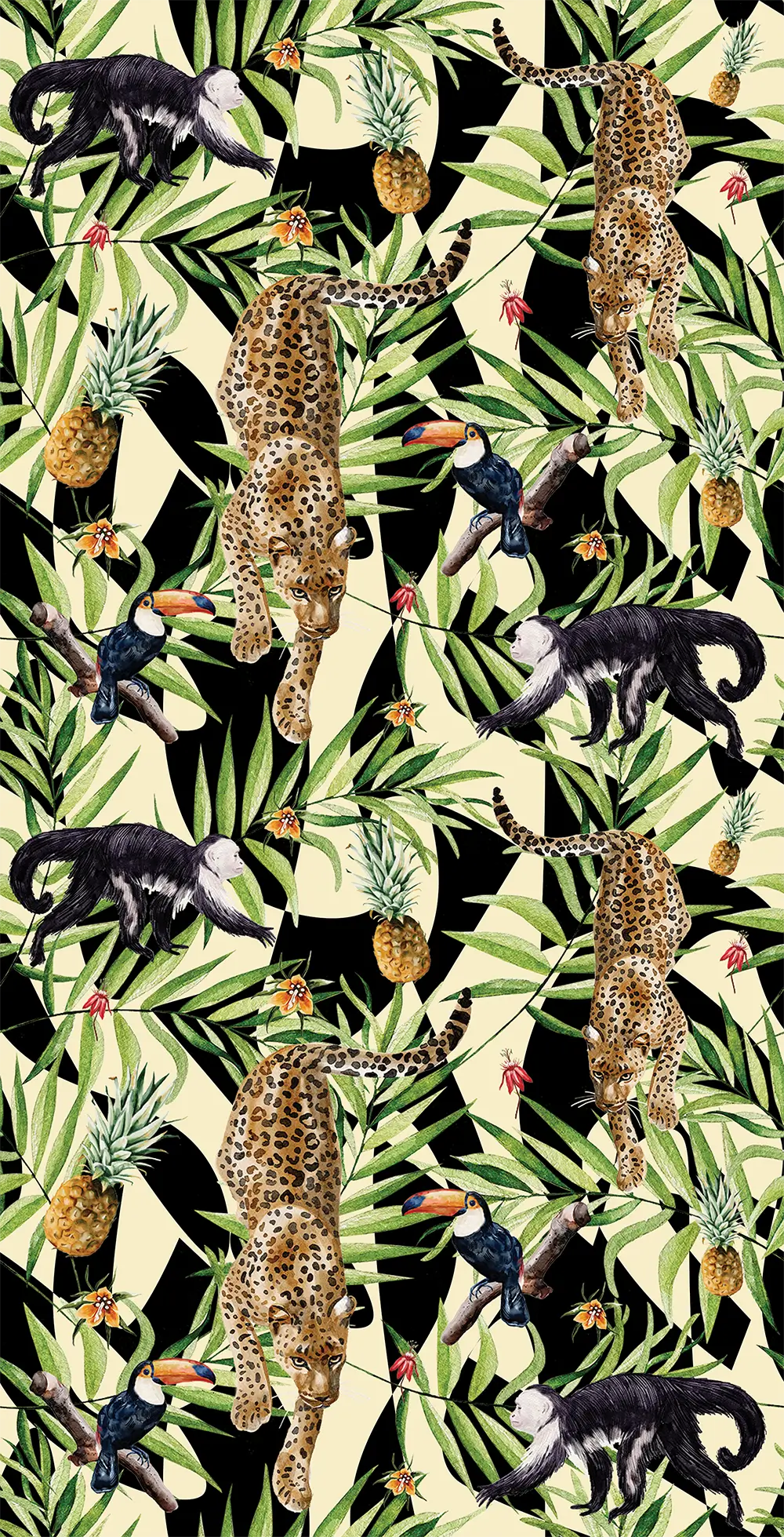 Jungle Abstract Shower Panel