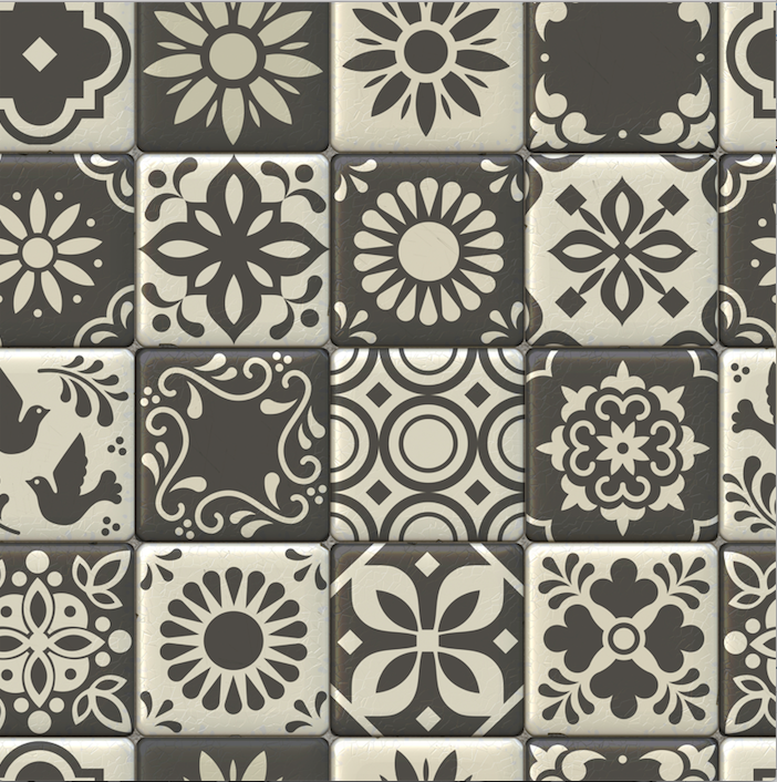 Moroccan Tiles - Floor & Wall Vinyl