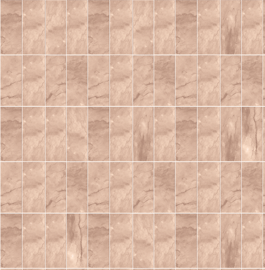 Subway Tiles Pink Shower Panel