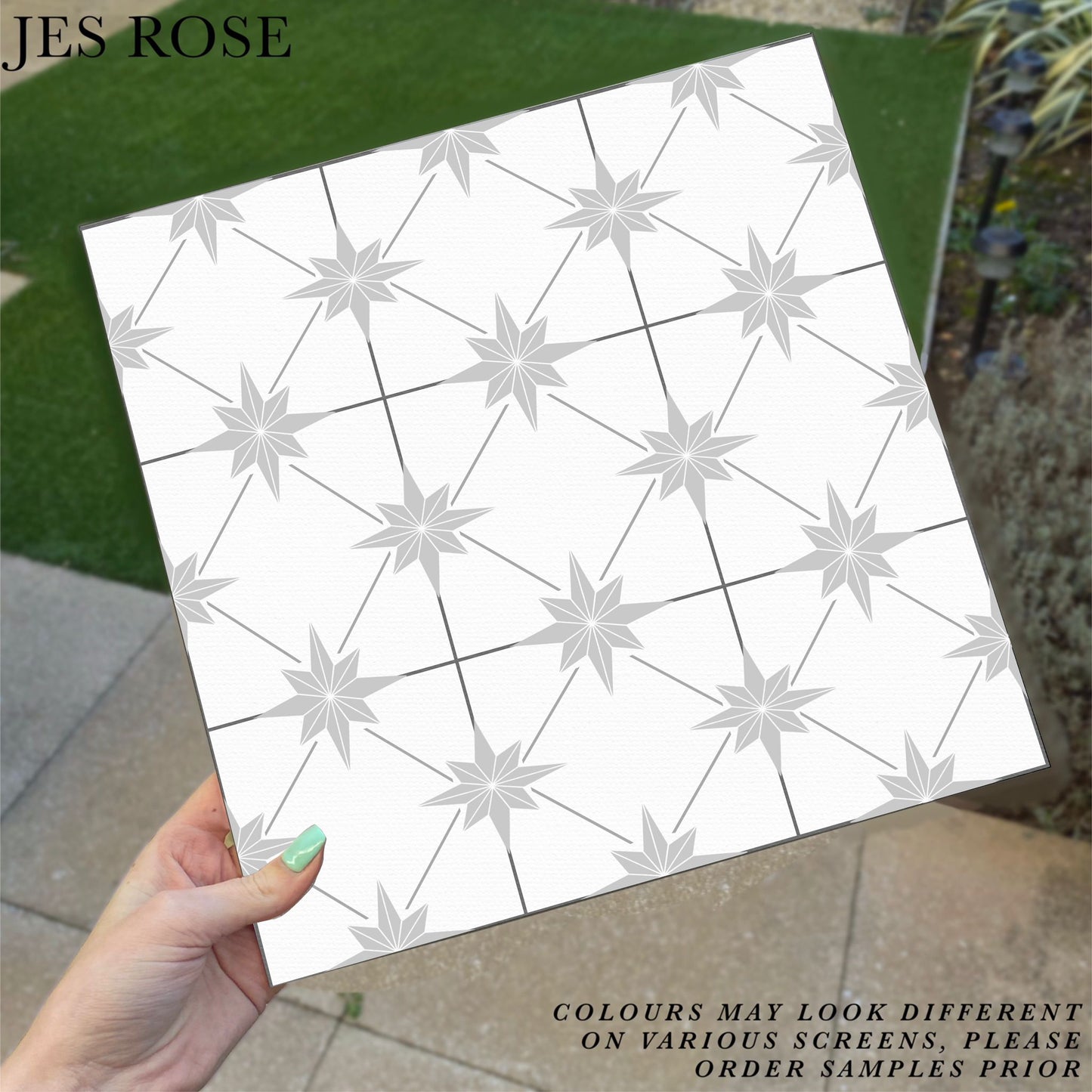 Astral Diamond Grey Premium Peel & Stick Tiles