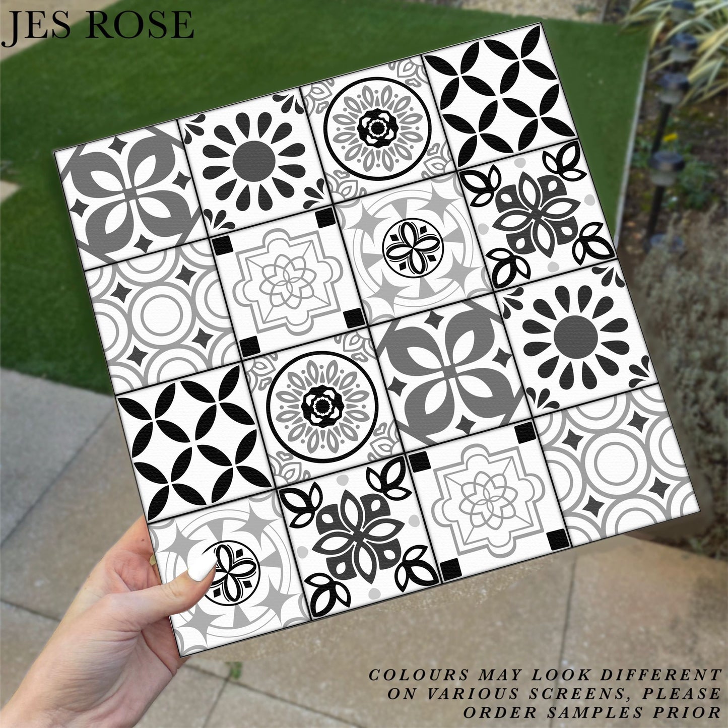 Mosaic Tiles Monochrome Premium Peel & Stick Tiles