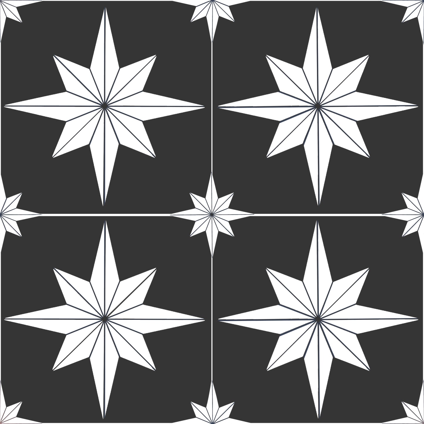 Astral Stars White Shower Panel