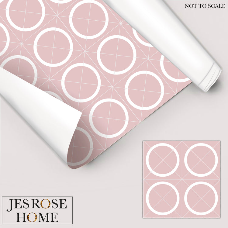 Geometric Circle Tiles - Floor & Wall Vinyl