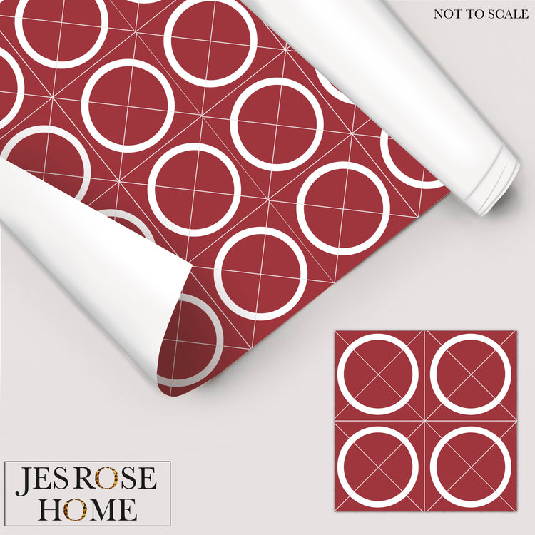 Geometric Circle Tiles - Floor & Wall Vinyl