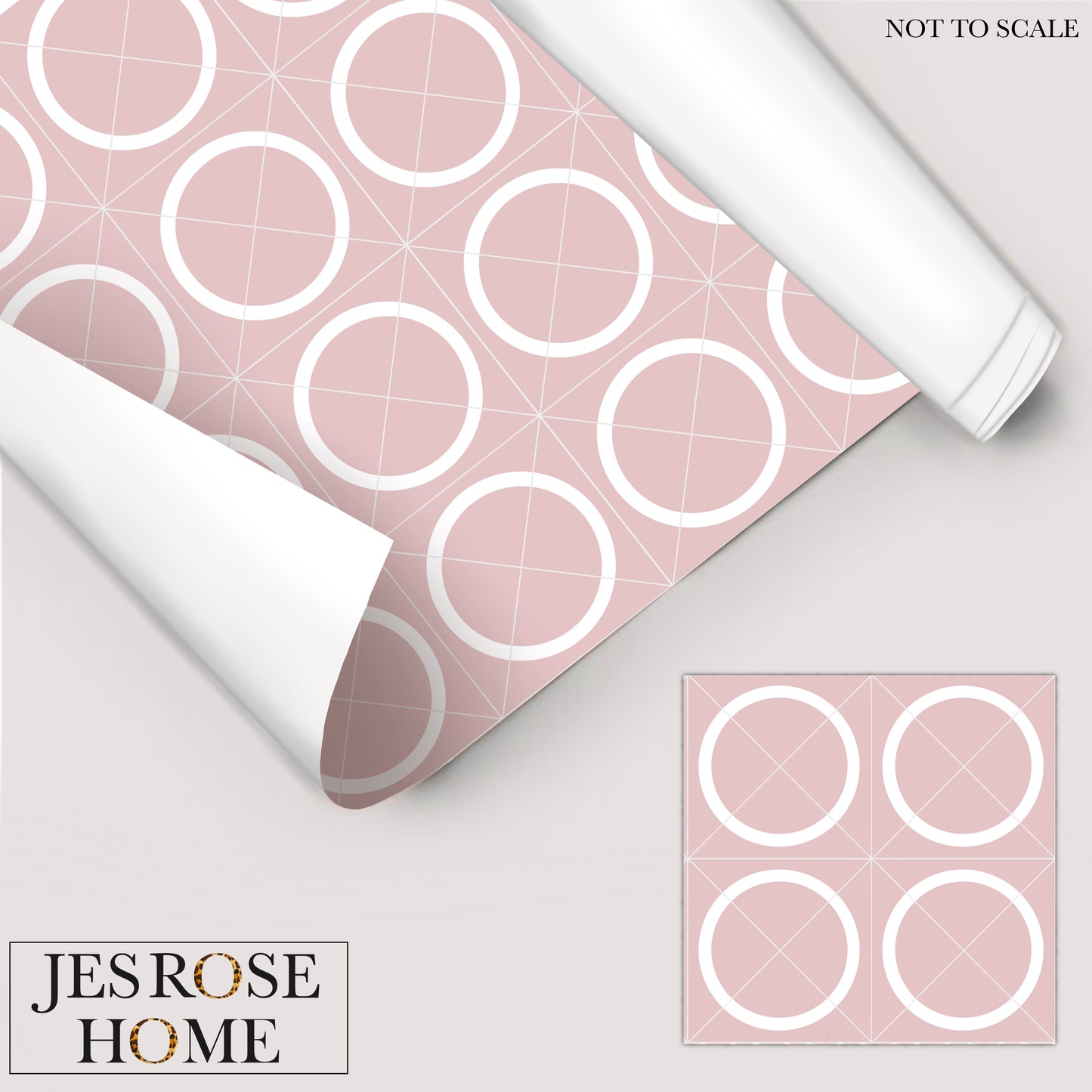 Geometric Circle Tiles - Window Vinyl