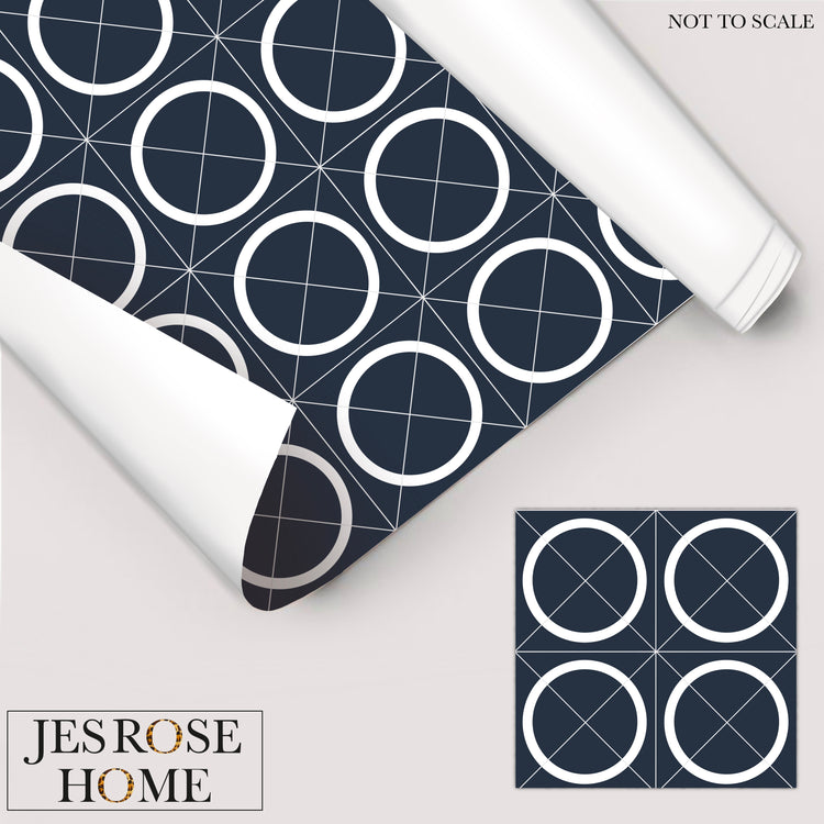 Geometric Circle Tiles - Floor & Wall Vinyl