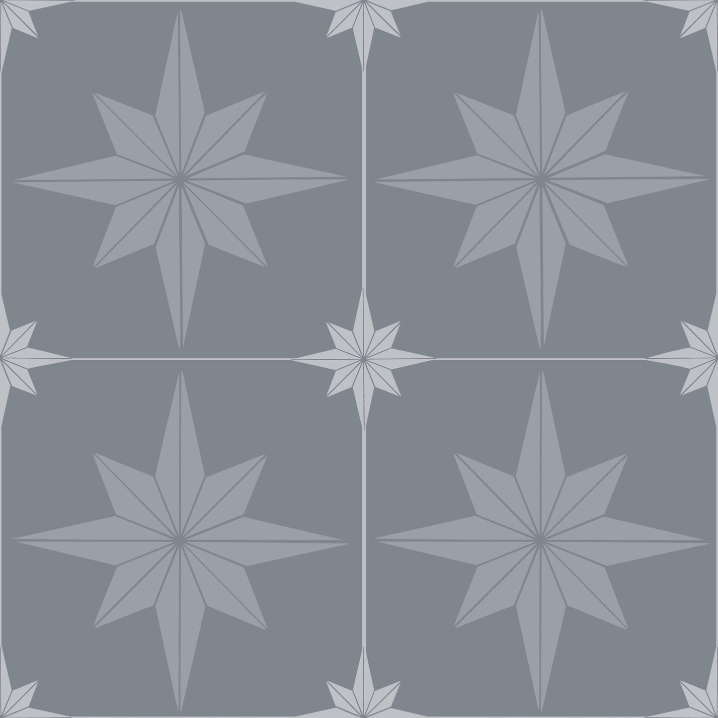 Astral Star Tiles / Colour Background - Floor & Wall Vinyl