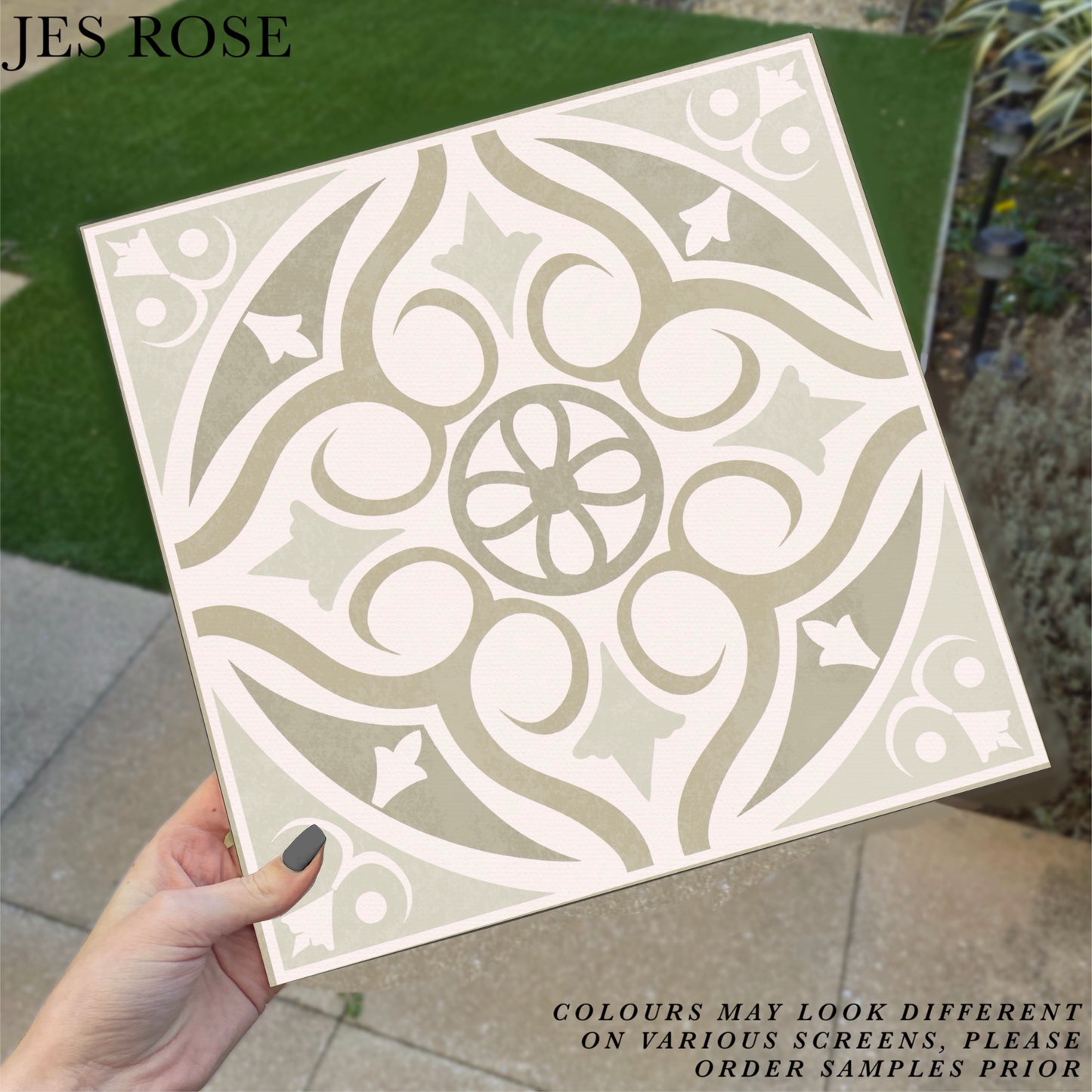 Victorian Sage Large Premium Peel & Stick Tiles