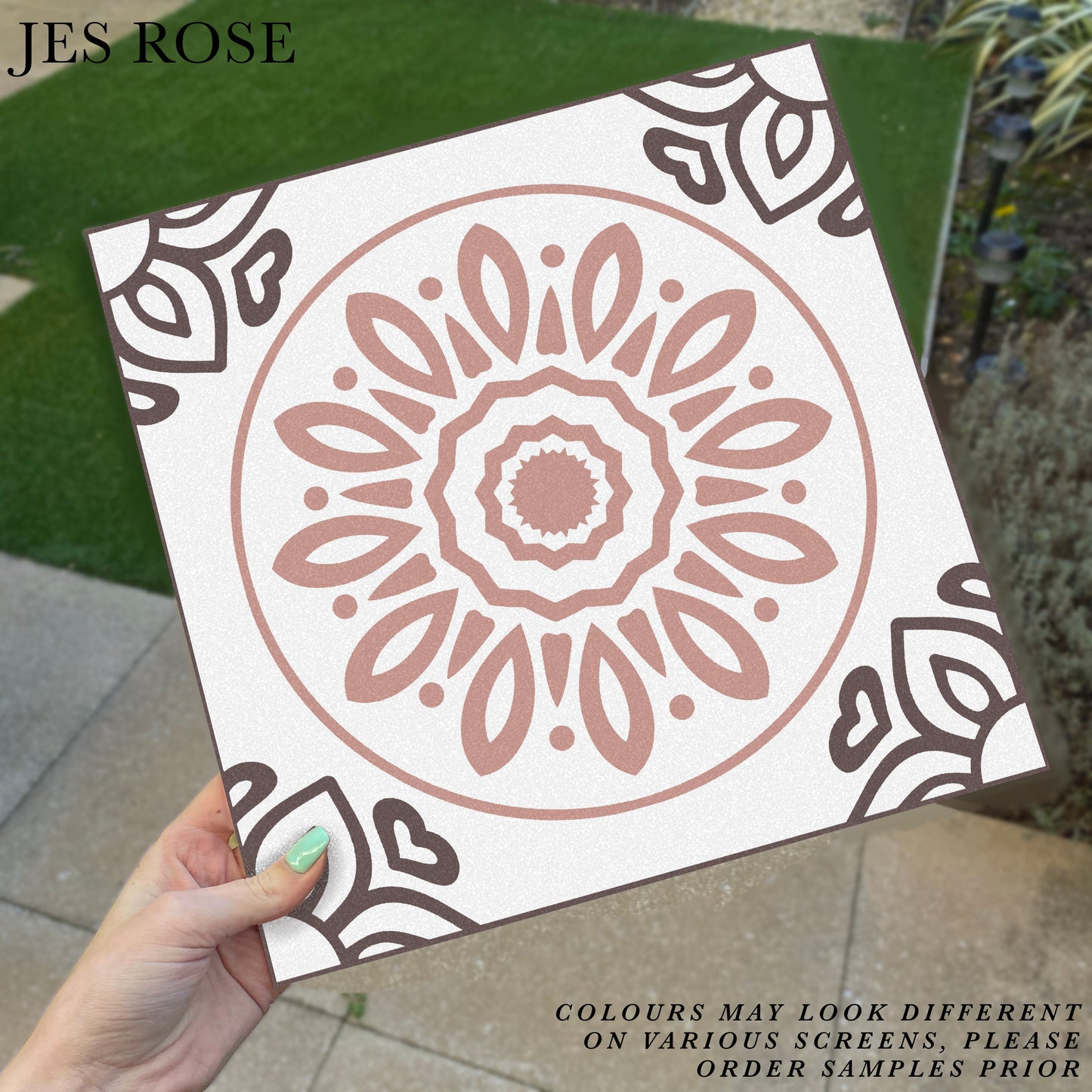 French Pink (Large) Premium Peel & Stick Tiles