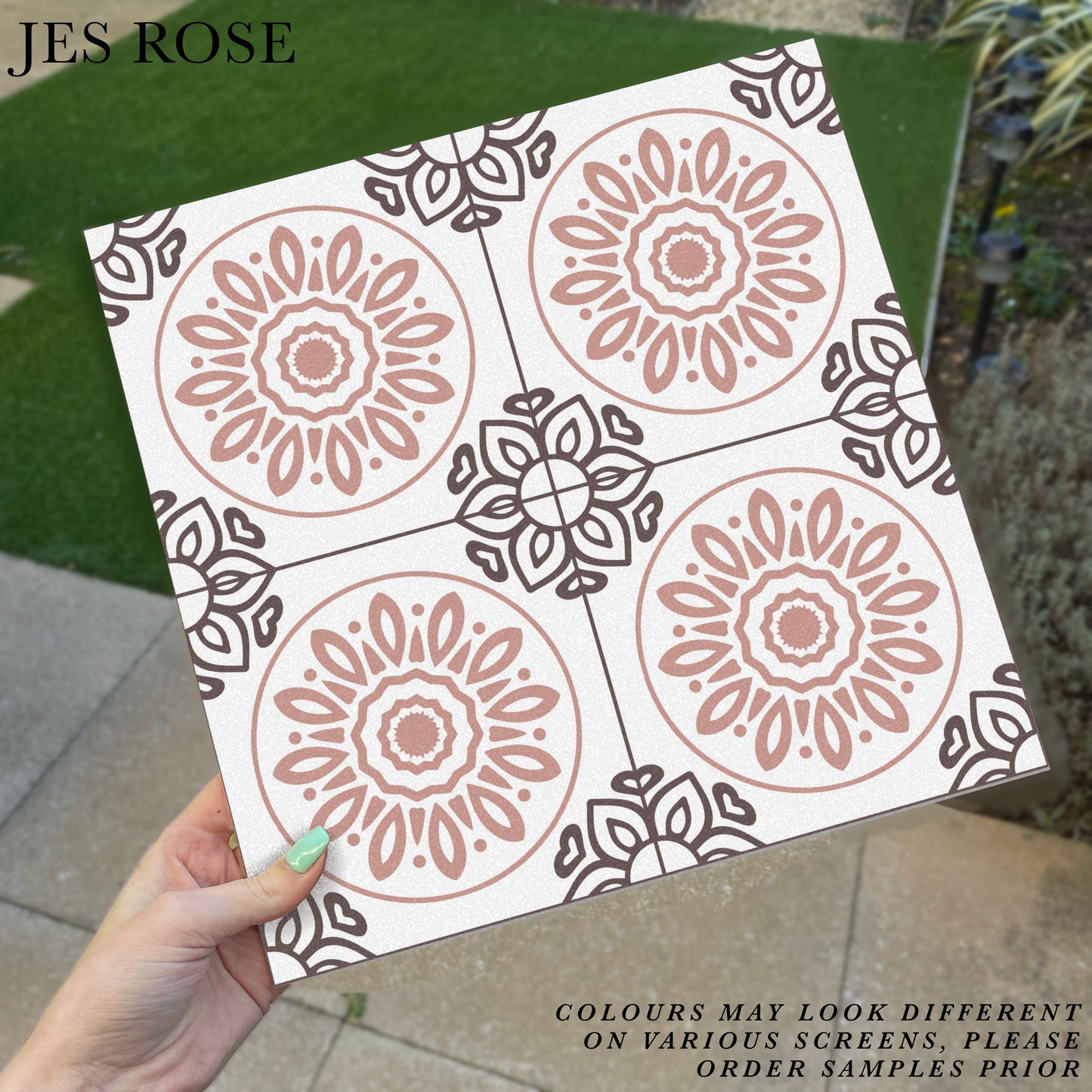French Pink (Small) Premium Peel & Stick Tiles