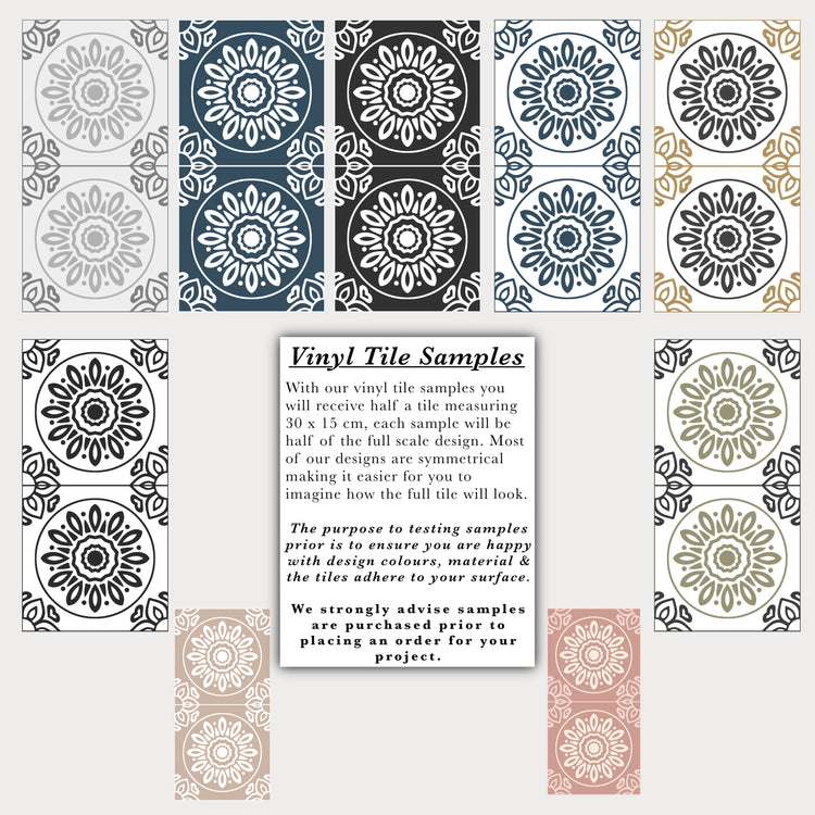 French Black (Small) Premium Peel & Stick Tiles