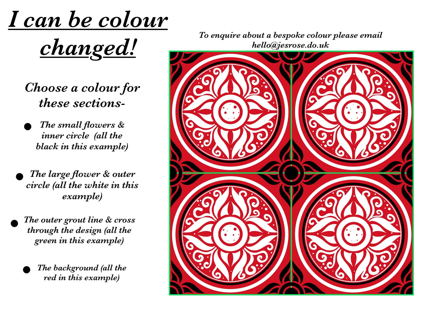 Lisbon Sage & Black Premium Peel & Stick Tiles