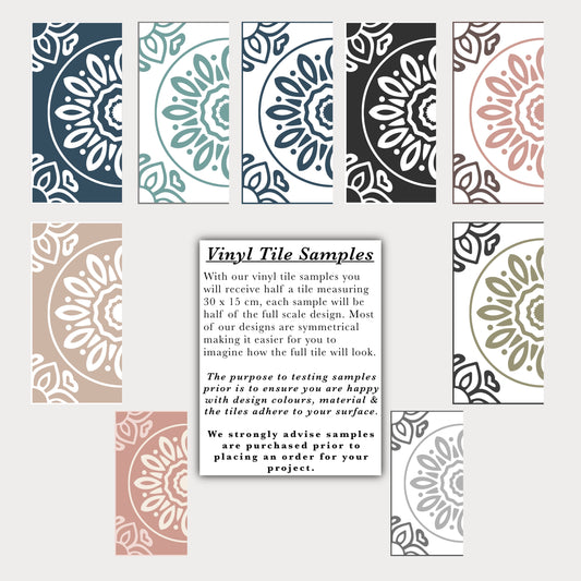 French Beige & White (Large) Premium Peel & Stick Tiles