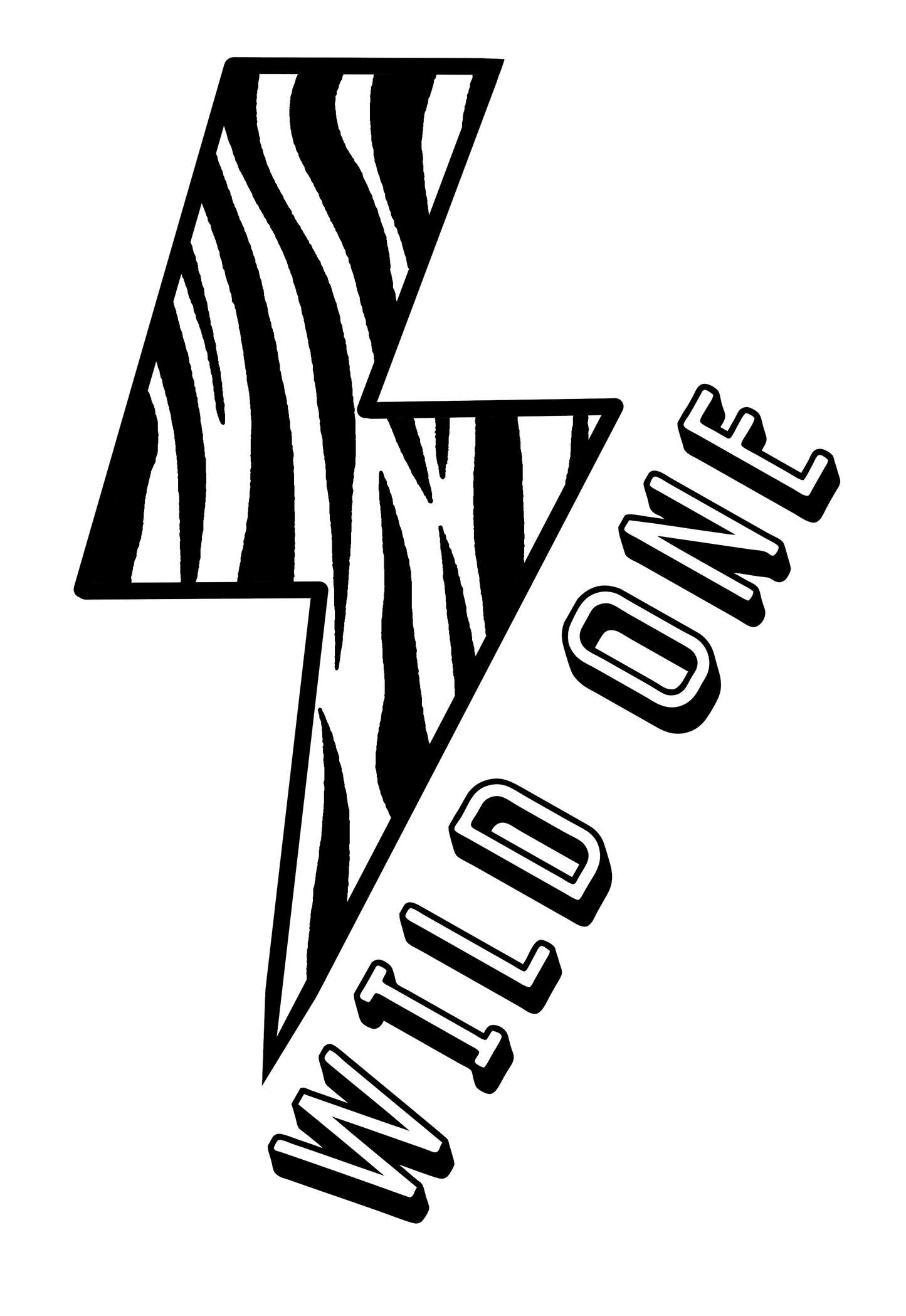 Wild One (Zebra Print) Window/Mirror Decal