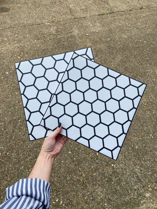 Hexagon Grey Premium Peel & Stick Tiles