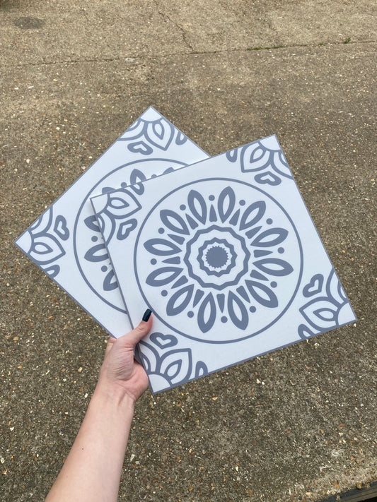 French Grey (Large) Premium Peel & Stick Tiles