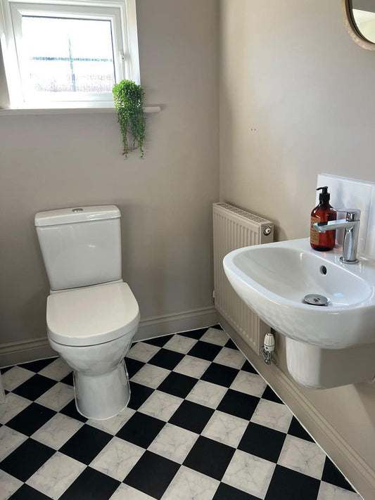 Marble Checked Premium Peel & Stick Tiles