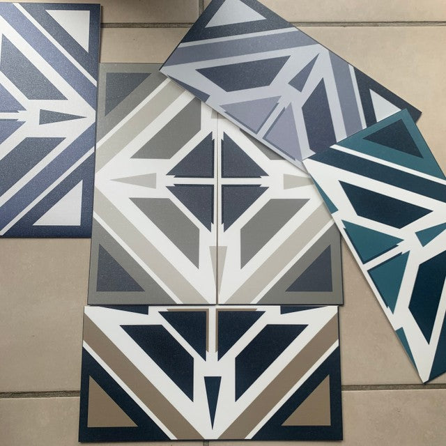 Aztec Navy Premium Peel & Stick Tiles