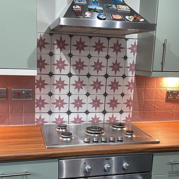 Astral Star Pink (Small) Premium Peel & Stick Tiles