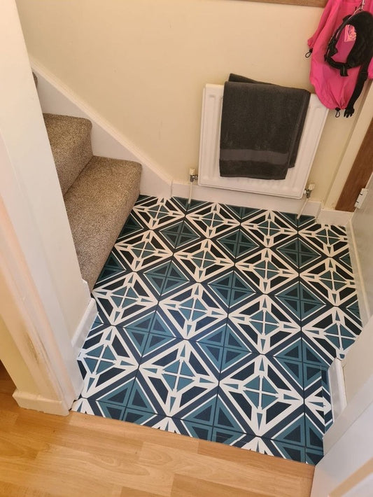 Aztec Teal Premium Peel & Stick Tiles