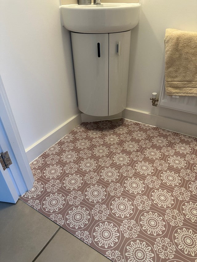 French Beige & White (Small) Premium Peel & Stick Tiles