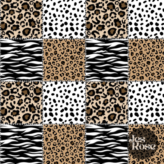 Jungle Patchwork - Window Vinyl