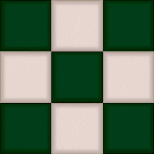 Retro Check Emerald Premium Peel & Stick Tiles
