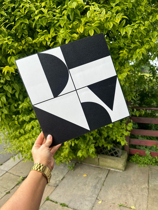 STOCK - abstract geometric black   - 10 pack