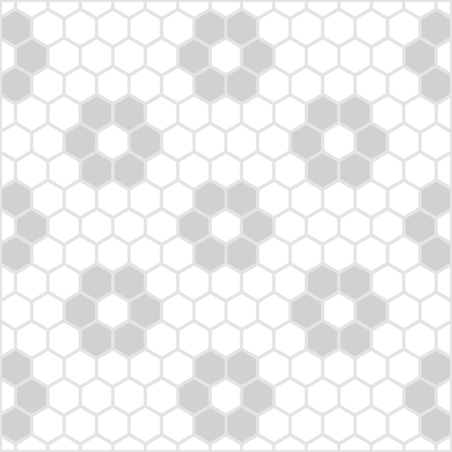 Hexagon Petals Grey Premium Peel & Stick Tilese