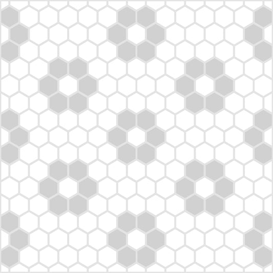 Hexagon Petals Grey Premium Peel & Stick Tilese