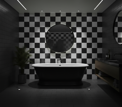 Checked Shower Panel