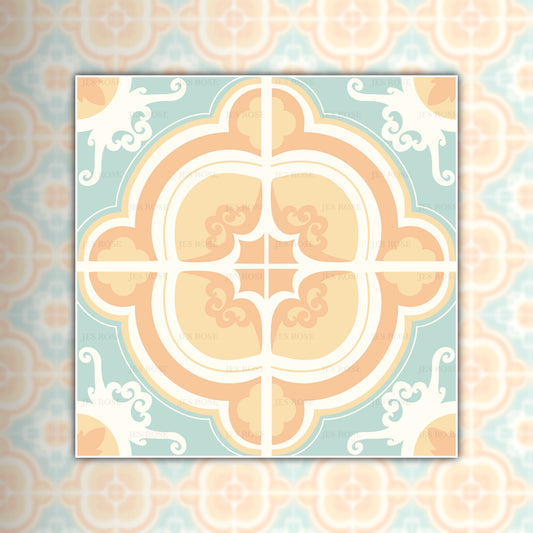 Venice Pastel (large) Premium Peel & Stick Tiles