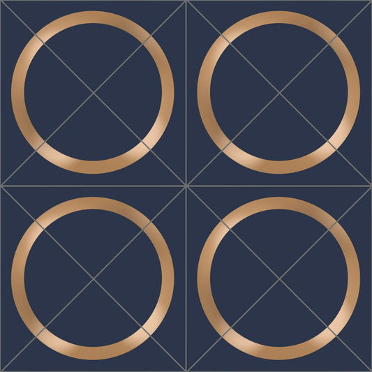 Geometric Circle Tiles - Window Vinyl